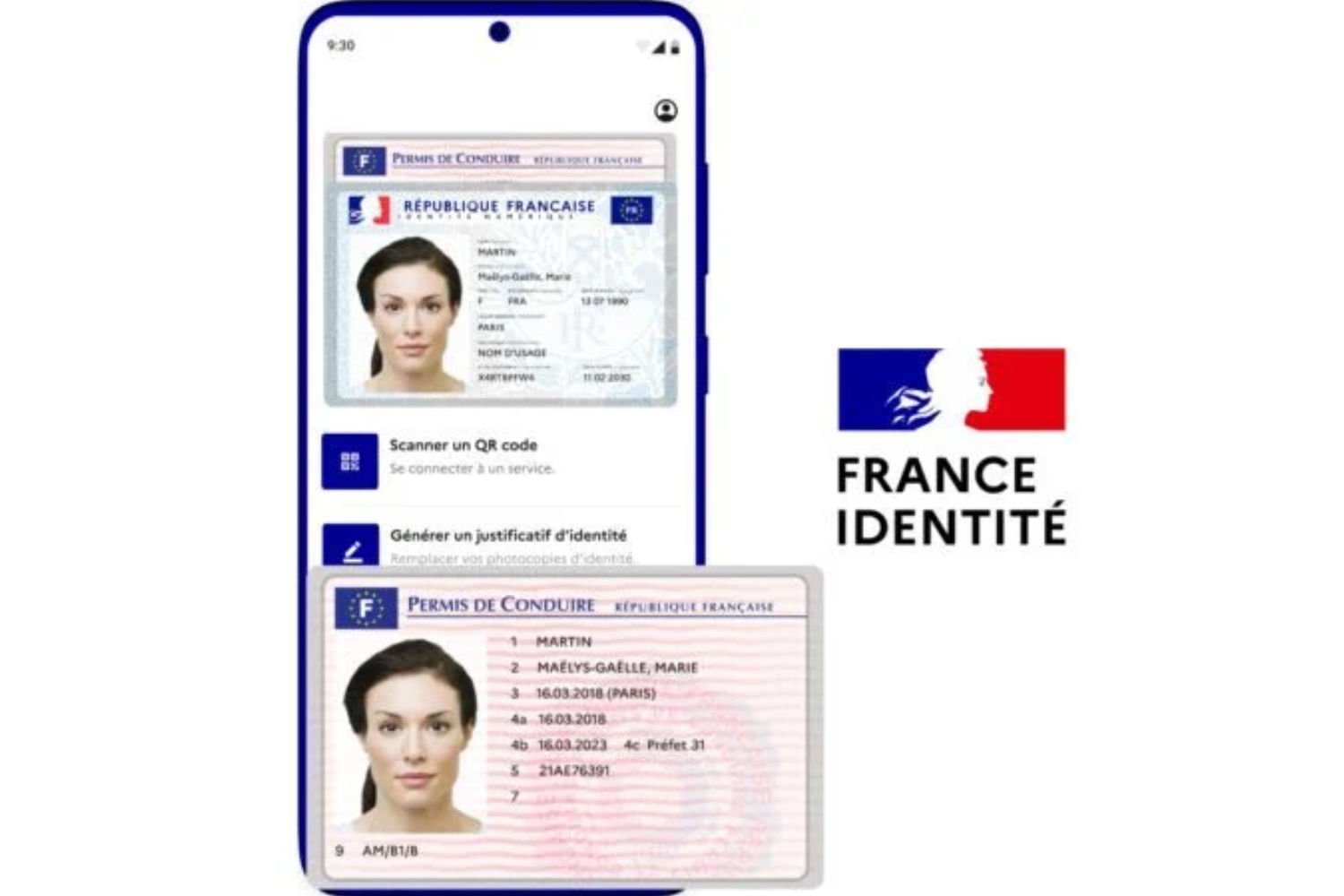 France identite smartphone permis