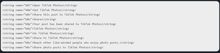 Code Tik Tok Photos