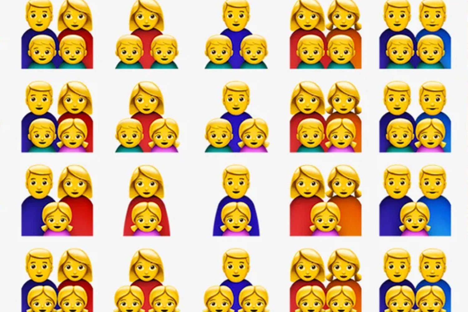 Emoji famille iPhone