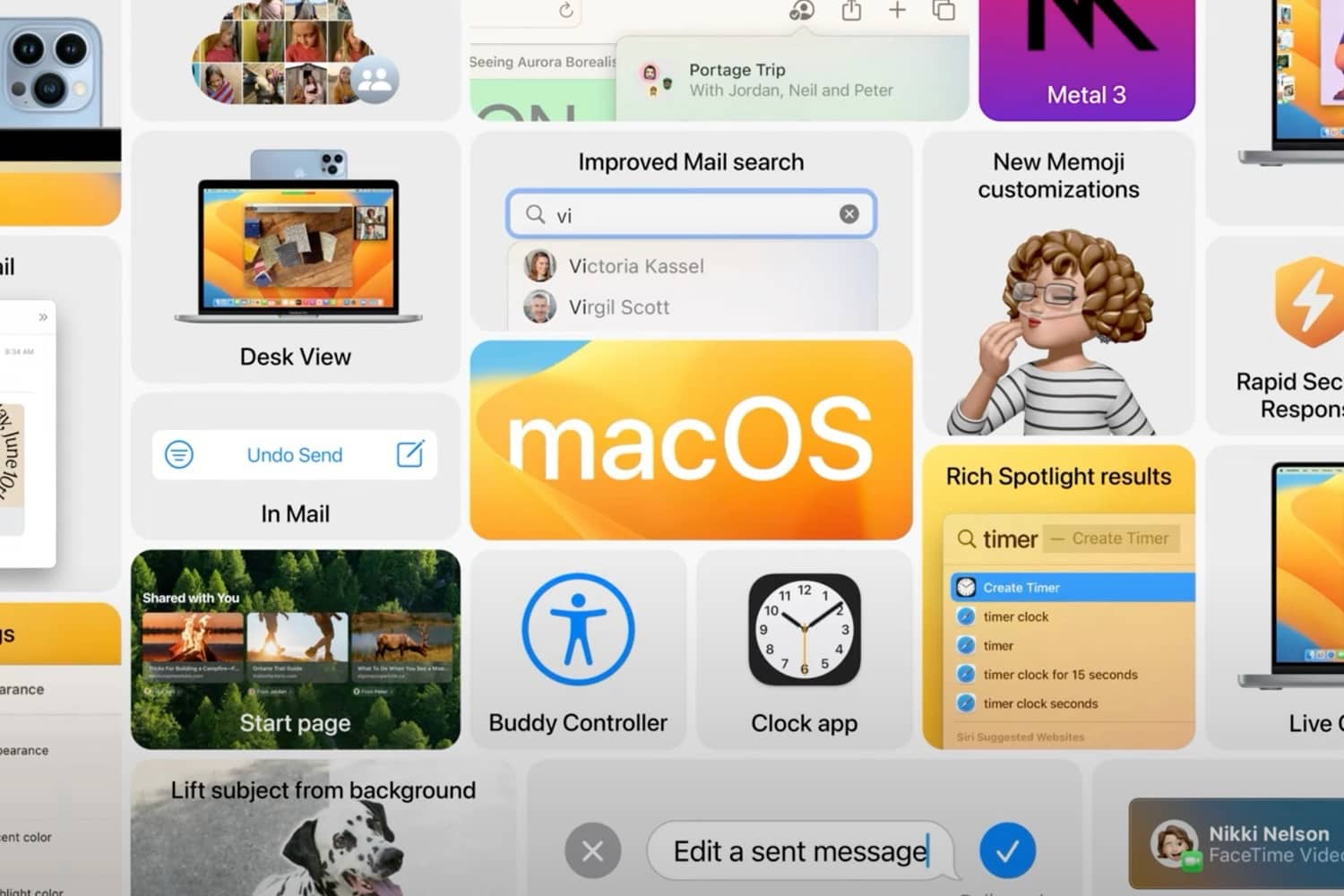 Nouveautés macOS Ventura
