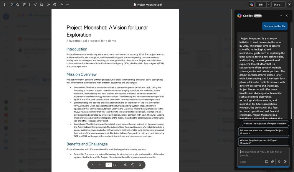 Visionneuse microsoft copilot