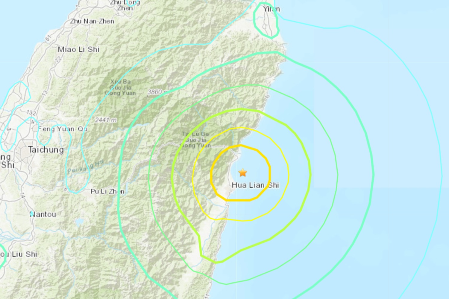 tremblement de terre taiwan