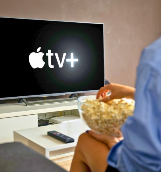 Apple tv+ apple tv streaming films série pop corn canapé
