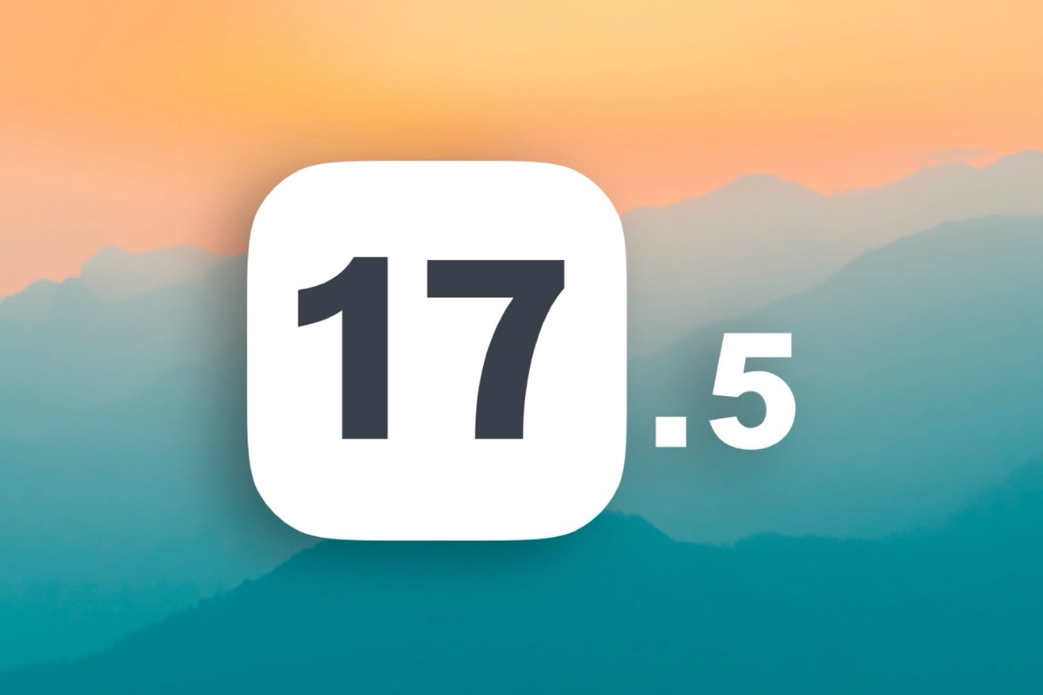 iOS 17.5 fond bleu