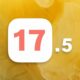iOS 17.5 fond jaune