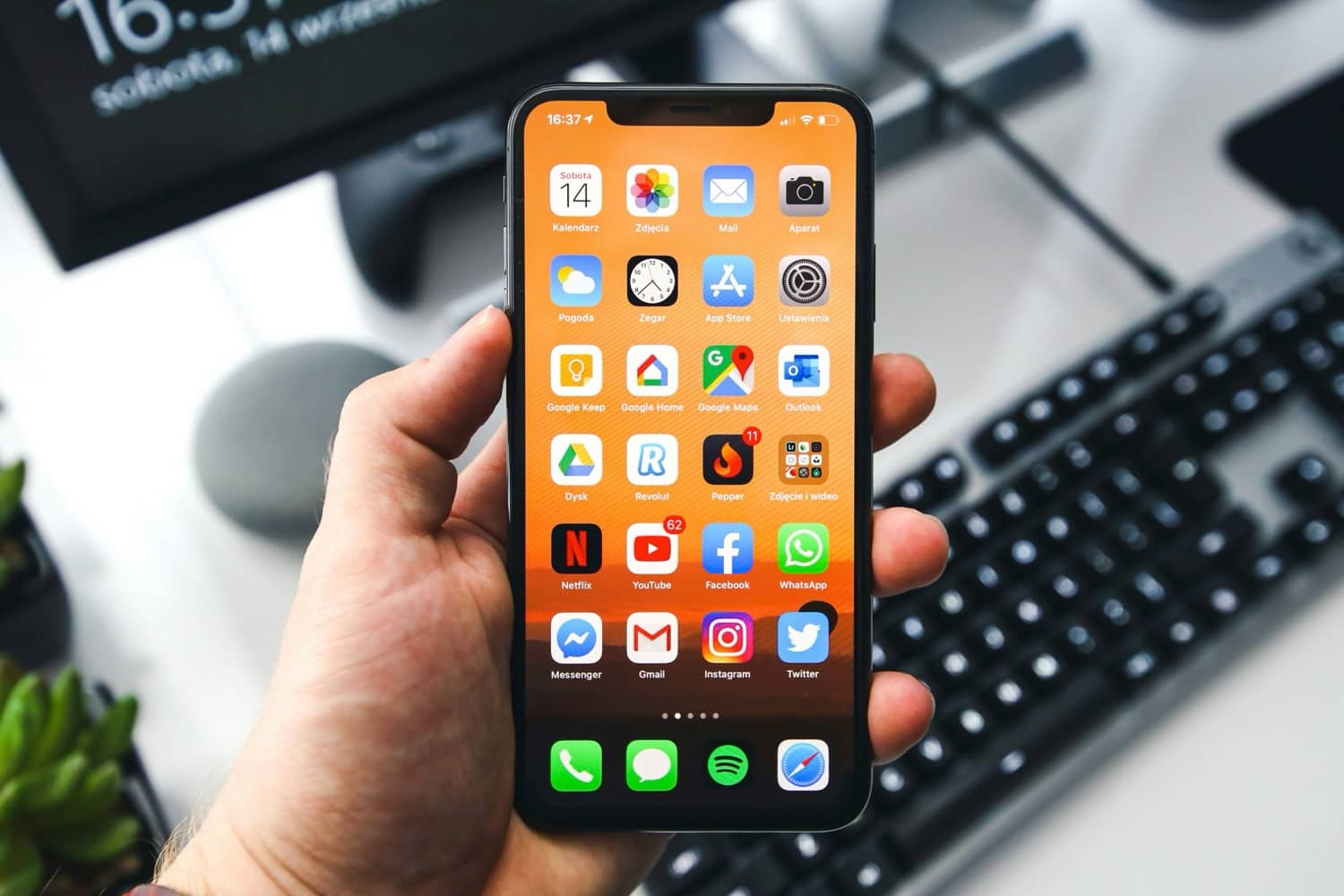 iPhone écran d'accueil