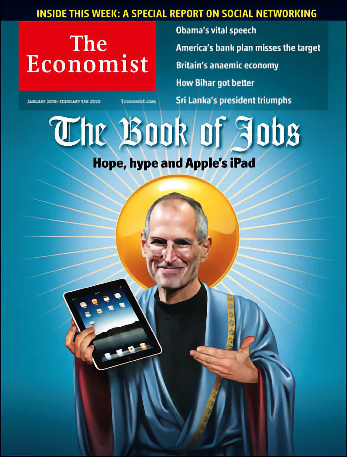 The Economist couverture Apple iPad Steve Jobs