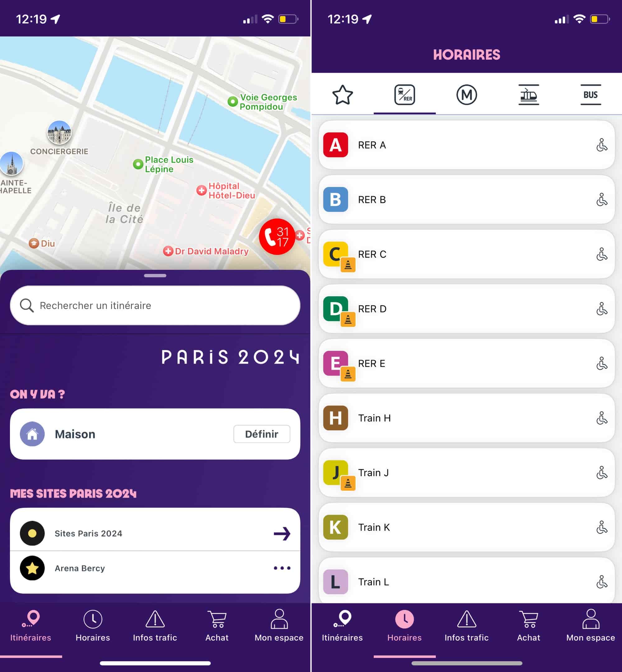 Transport Public Paris 2024 RER