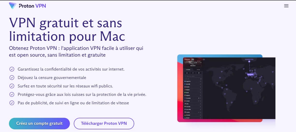 Télécharger ProtonVPN pour Mac
