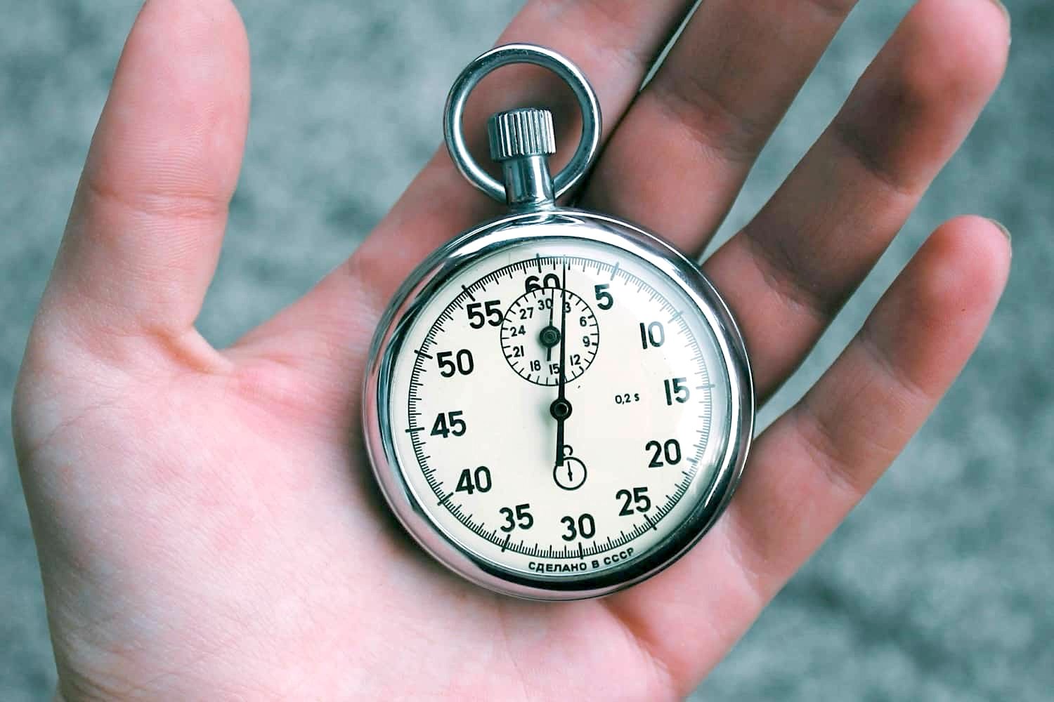 Chronomètre, montre et temps