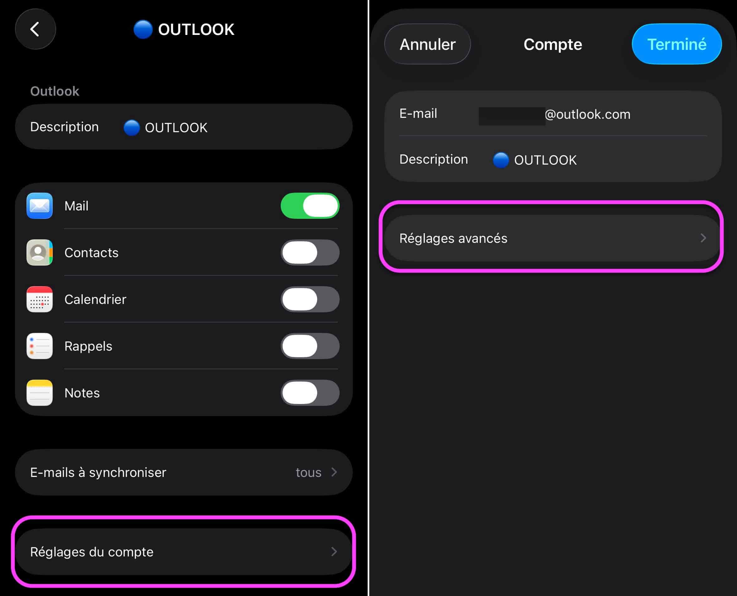 Outlook Supprimer ou Archiver
