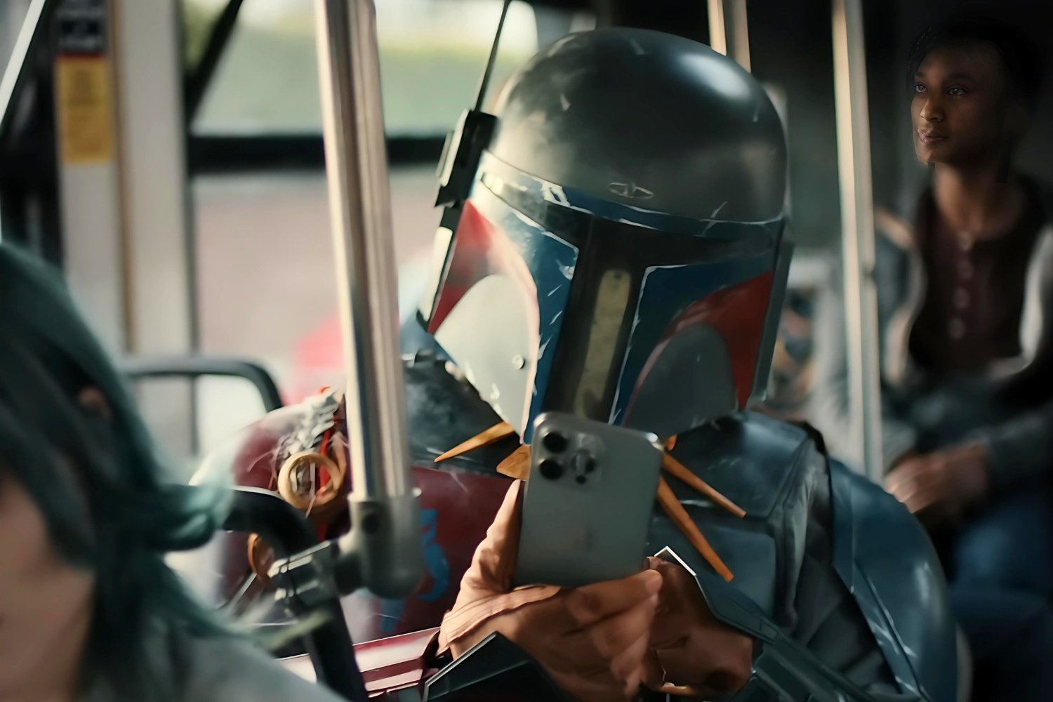 Star wars publicité iPhone 15 mandalorien