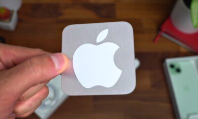 Sticker apple autocollant