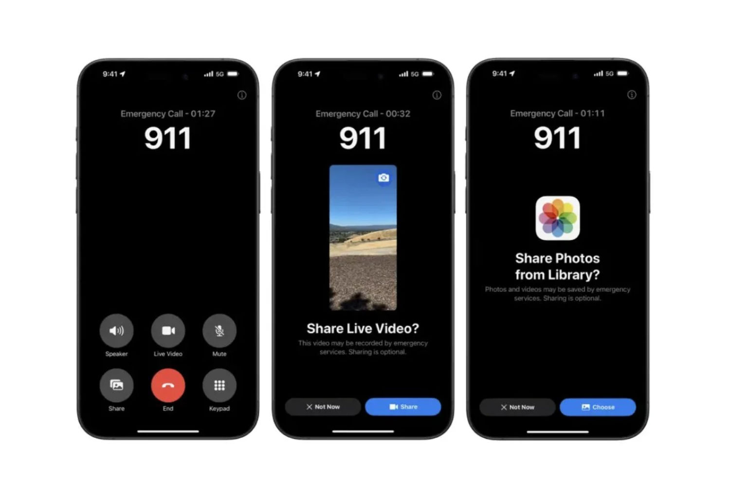 911 iPhone application