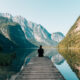 Meditation calme bien être montagne lac solitude