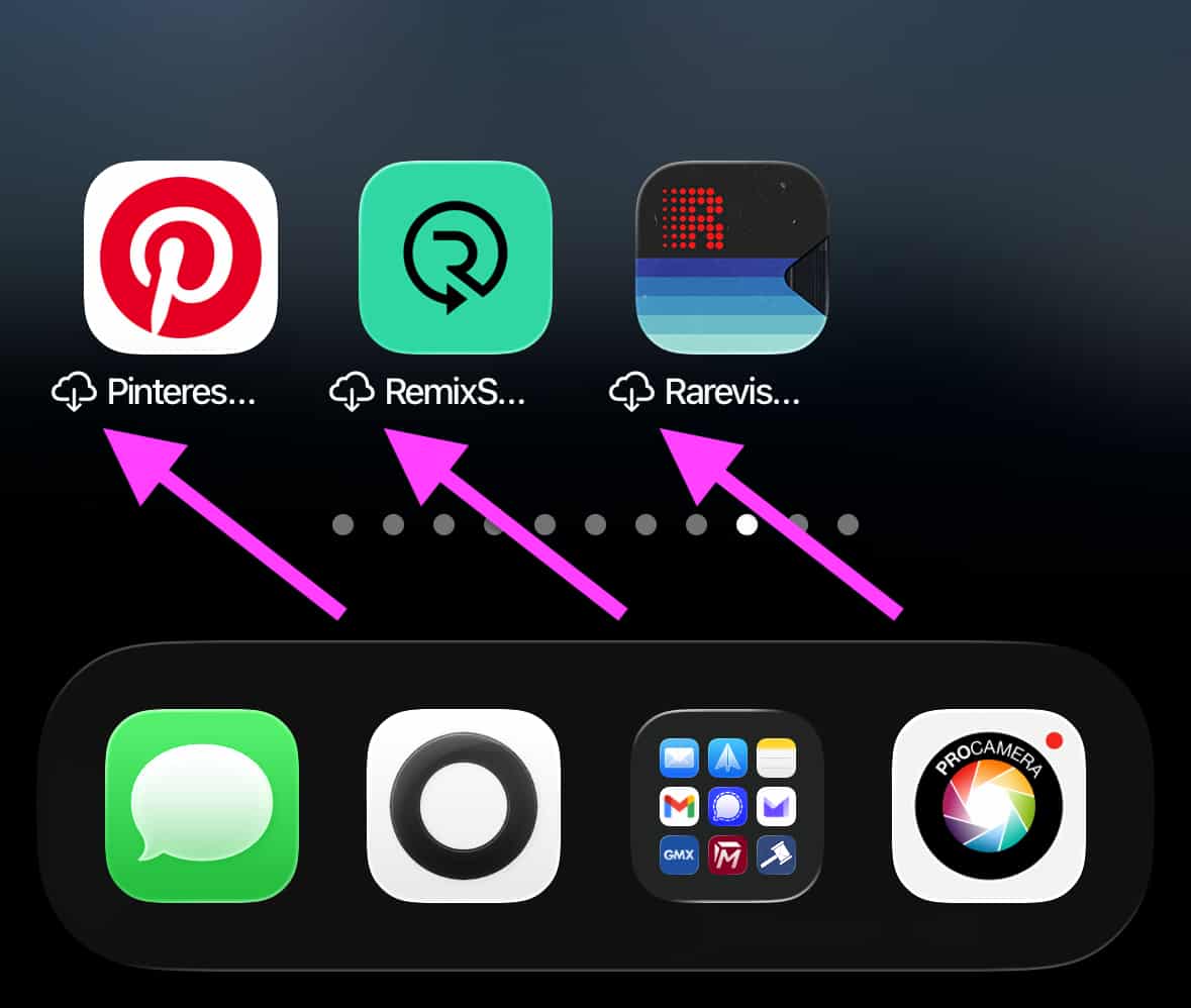 Nuage apps iPhone