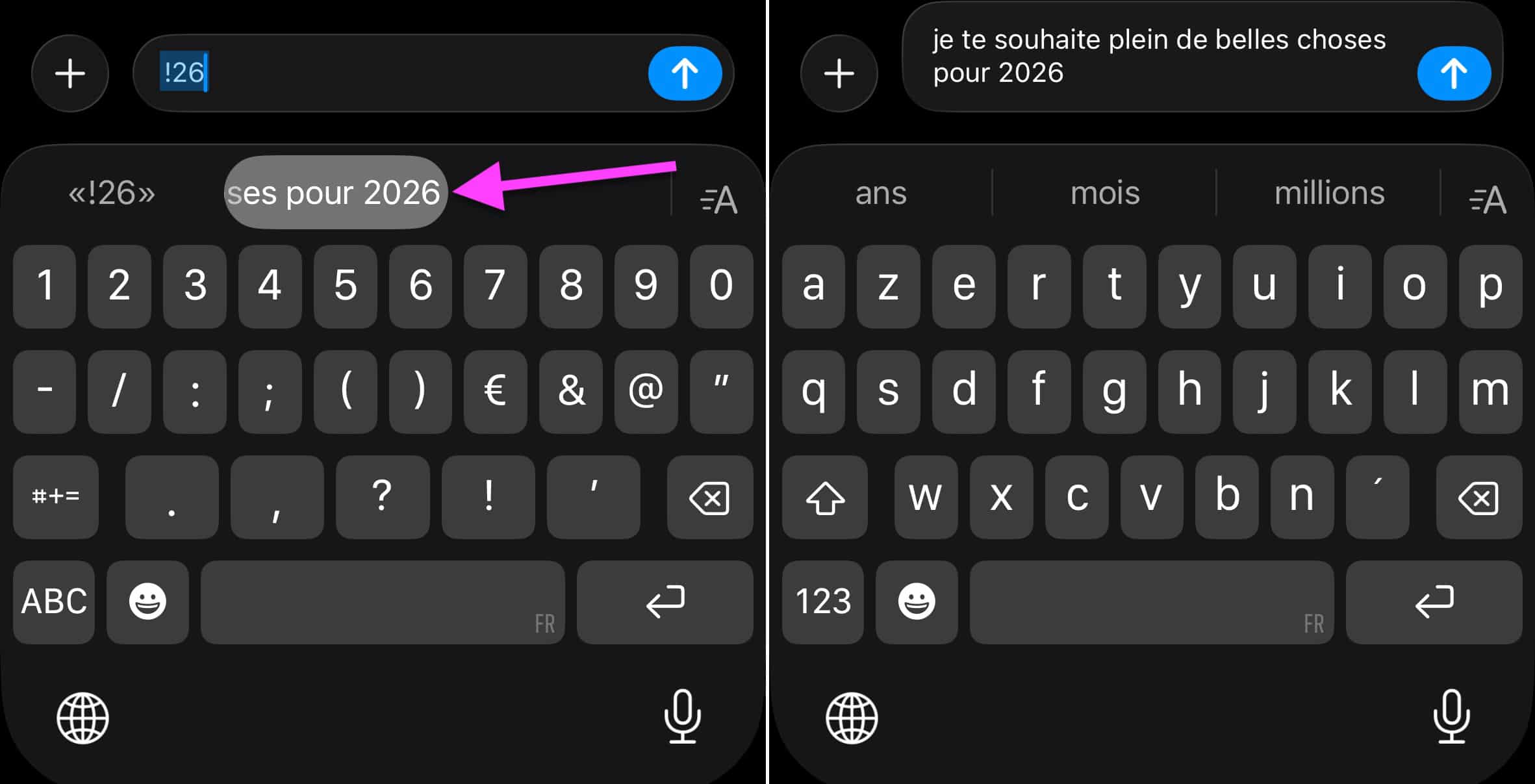 Raccourci clavier bonne année