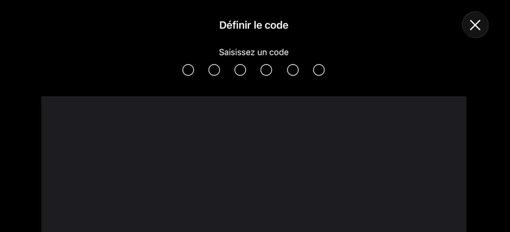 Accès guidé code