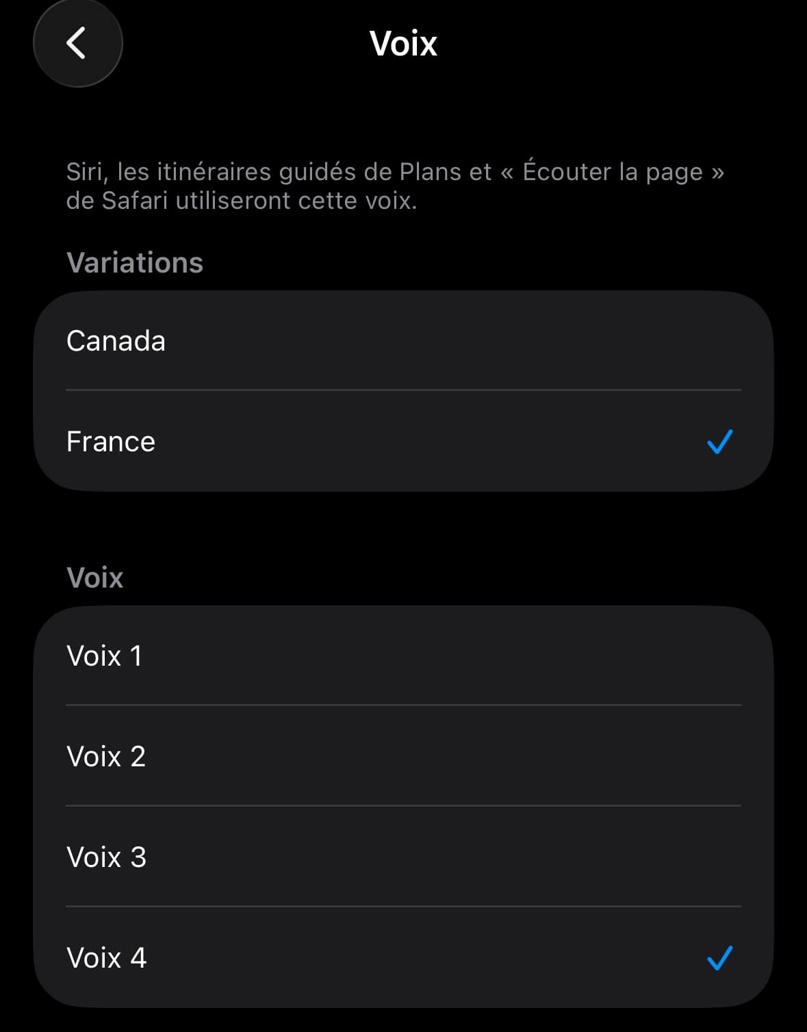Voix Siri