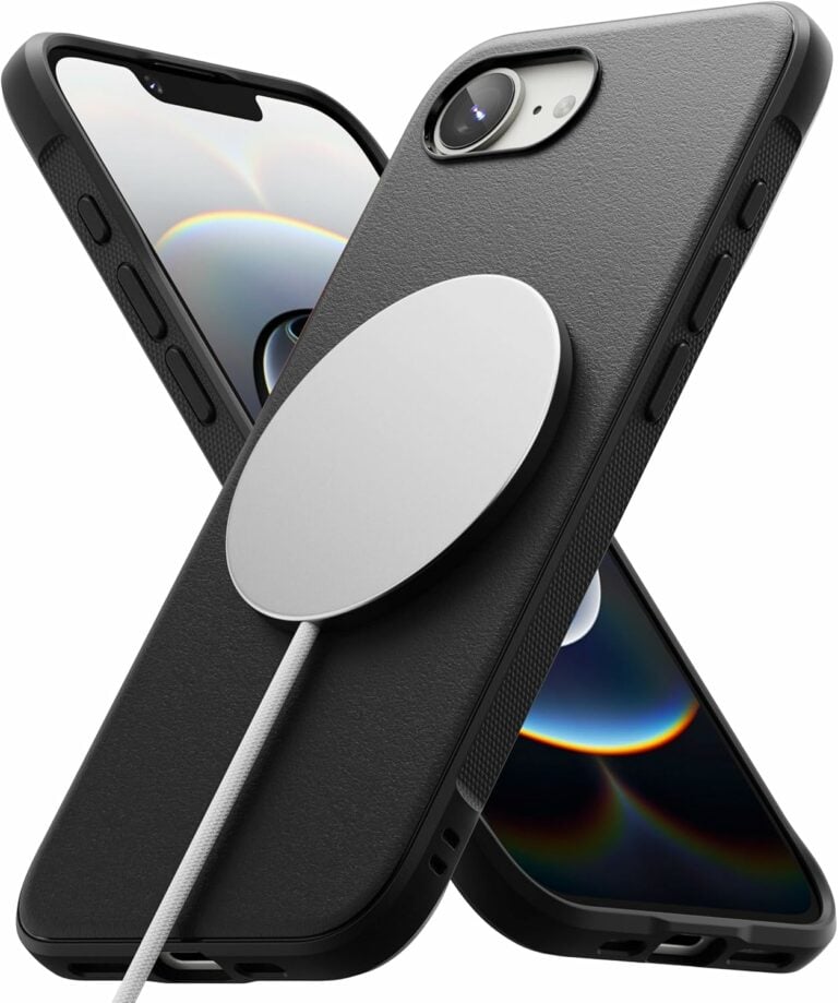 Avizar Coque pour iPhone 16 Pro avec Porte-cartes Intégré et Coins Renforcés Transparent - Coque téléphone