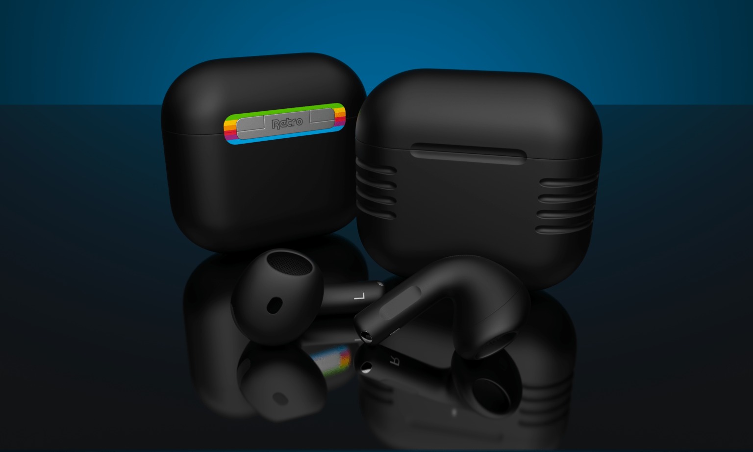 AirPods rétro 2 noirs