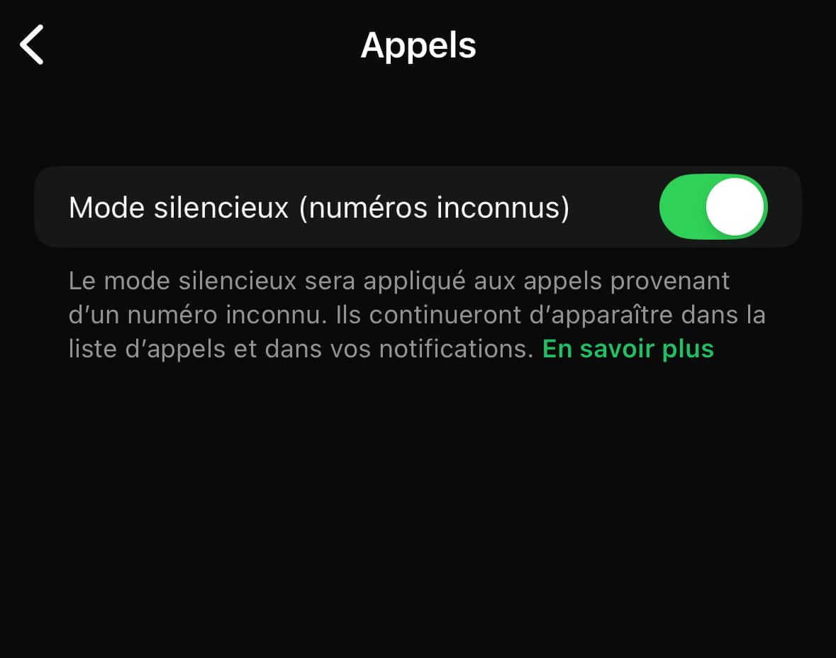 Mode silencieux WhatsApp