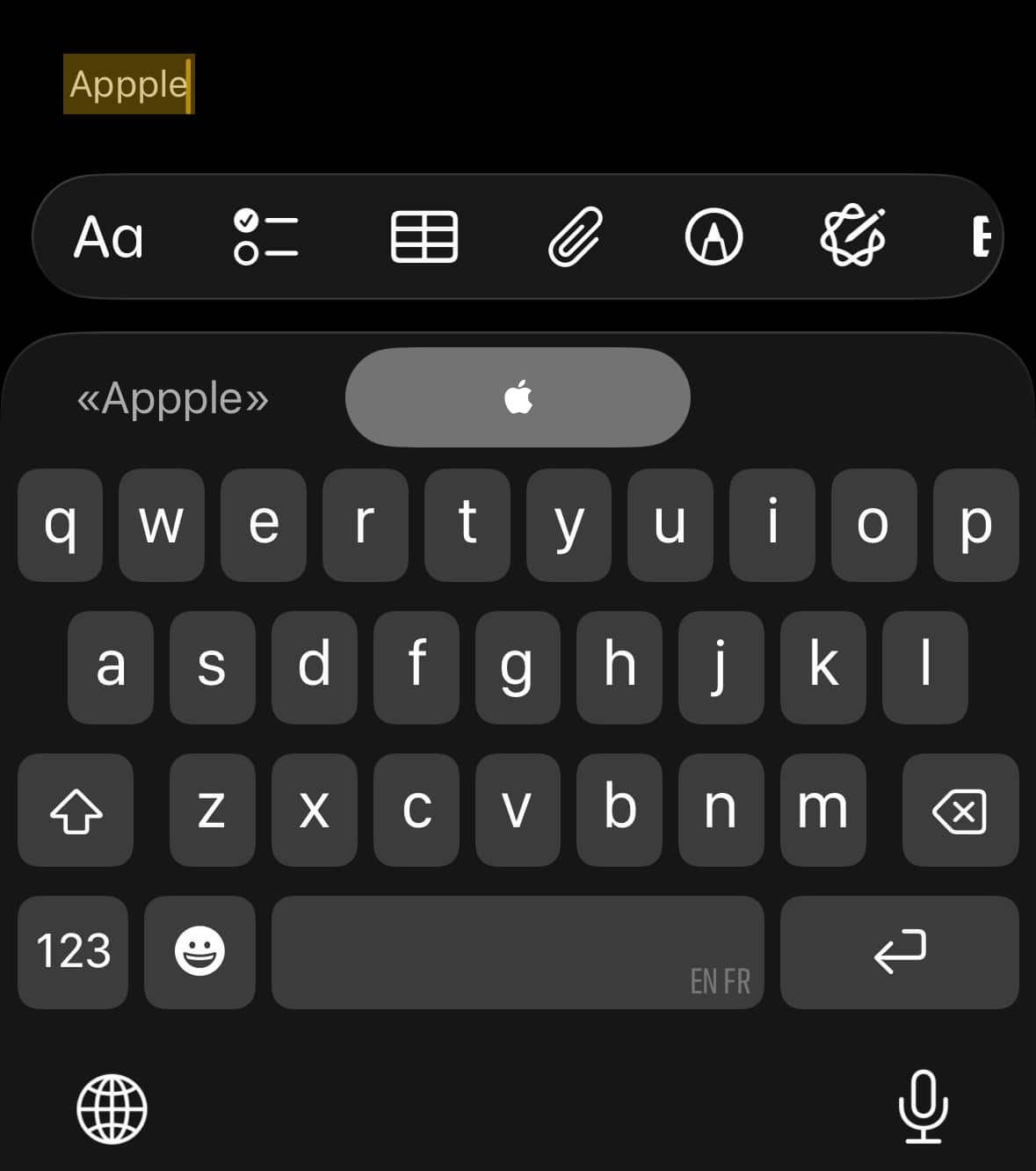 Signe pomme iPhone