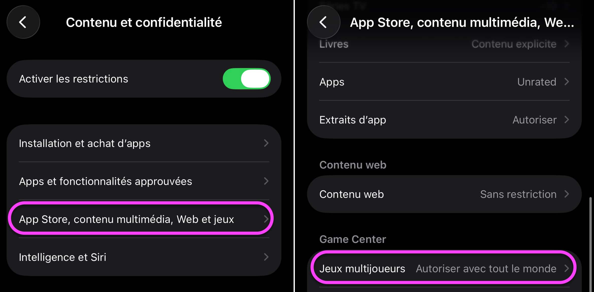 Temps d'écran jeux