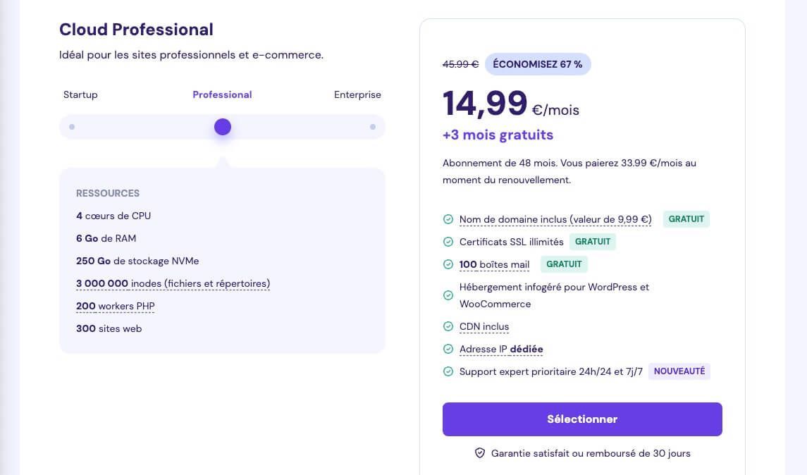 Hébergement cloud Hostinger