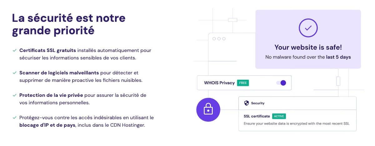 Sécurité Hostinger