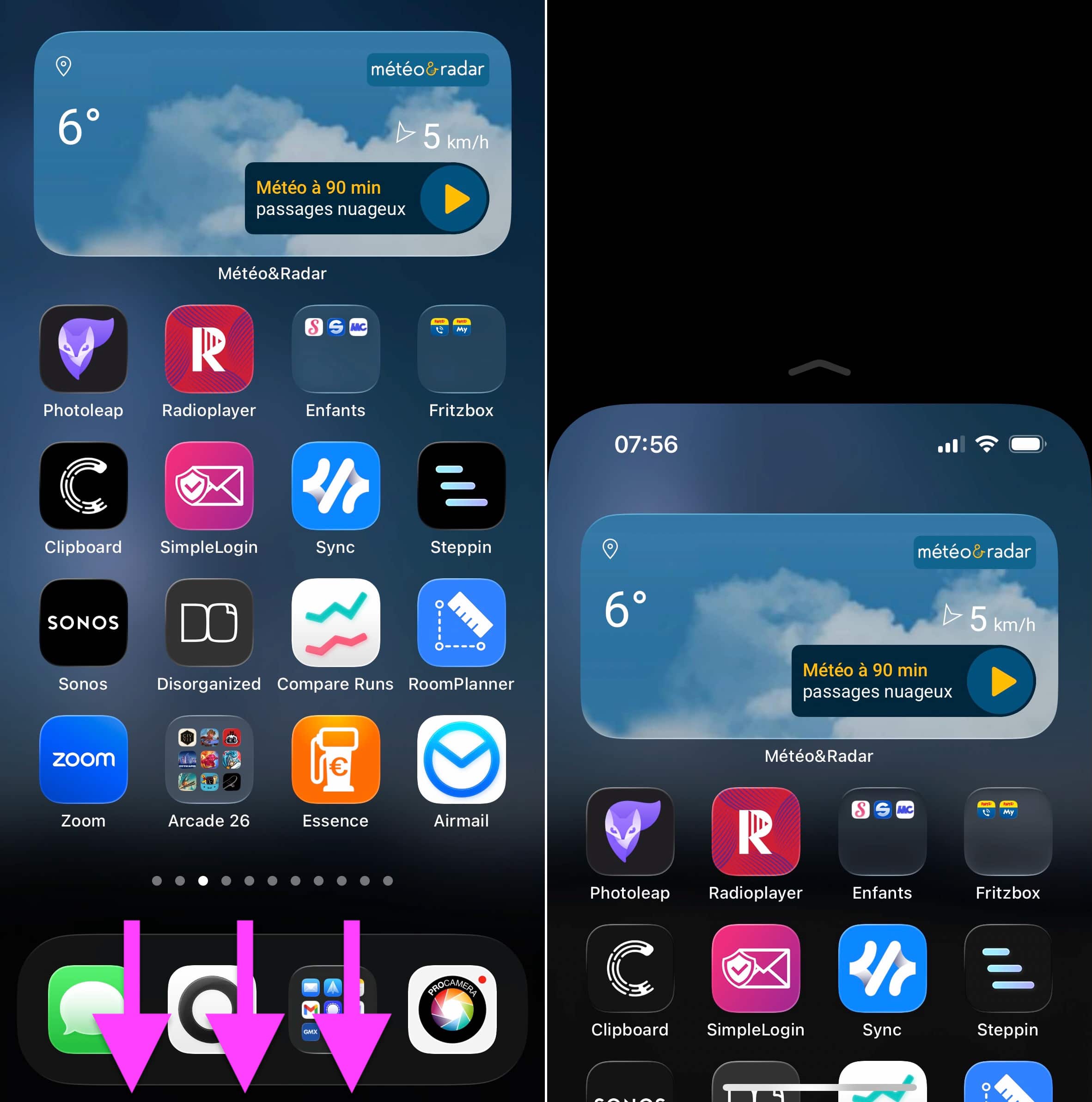 Accès facile iPhone
