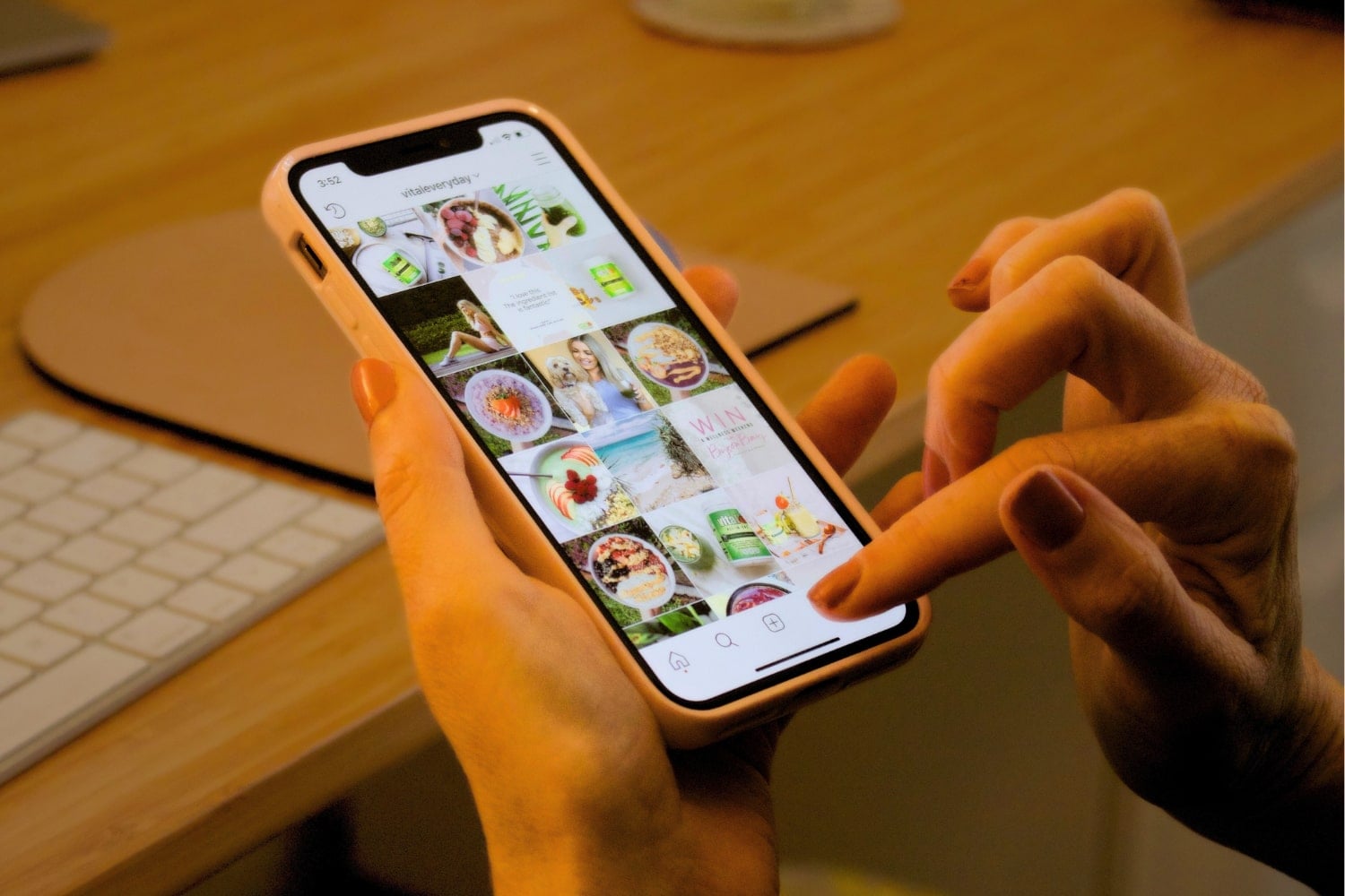 iPhone instagram réseaux sociaux