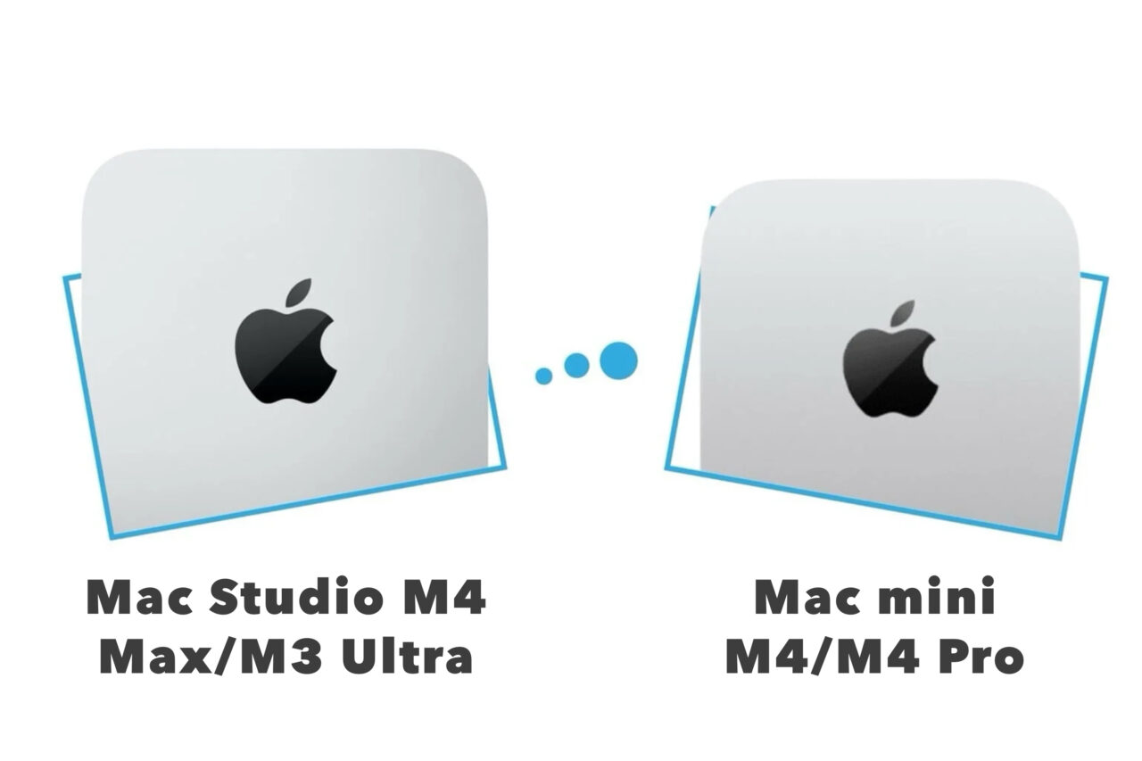Mac mini M4 (2024) vs Mac Studio M4 (2025) : le comparatif complet