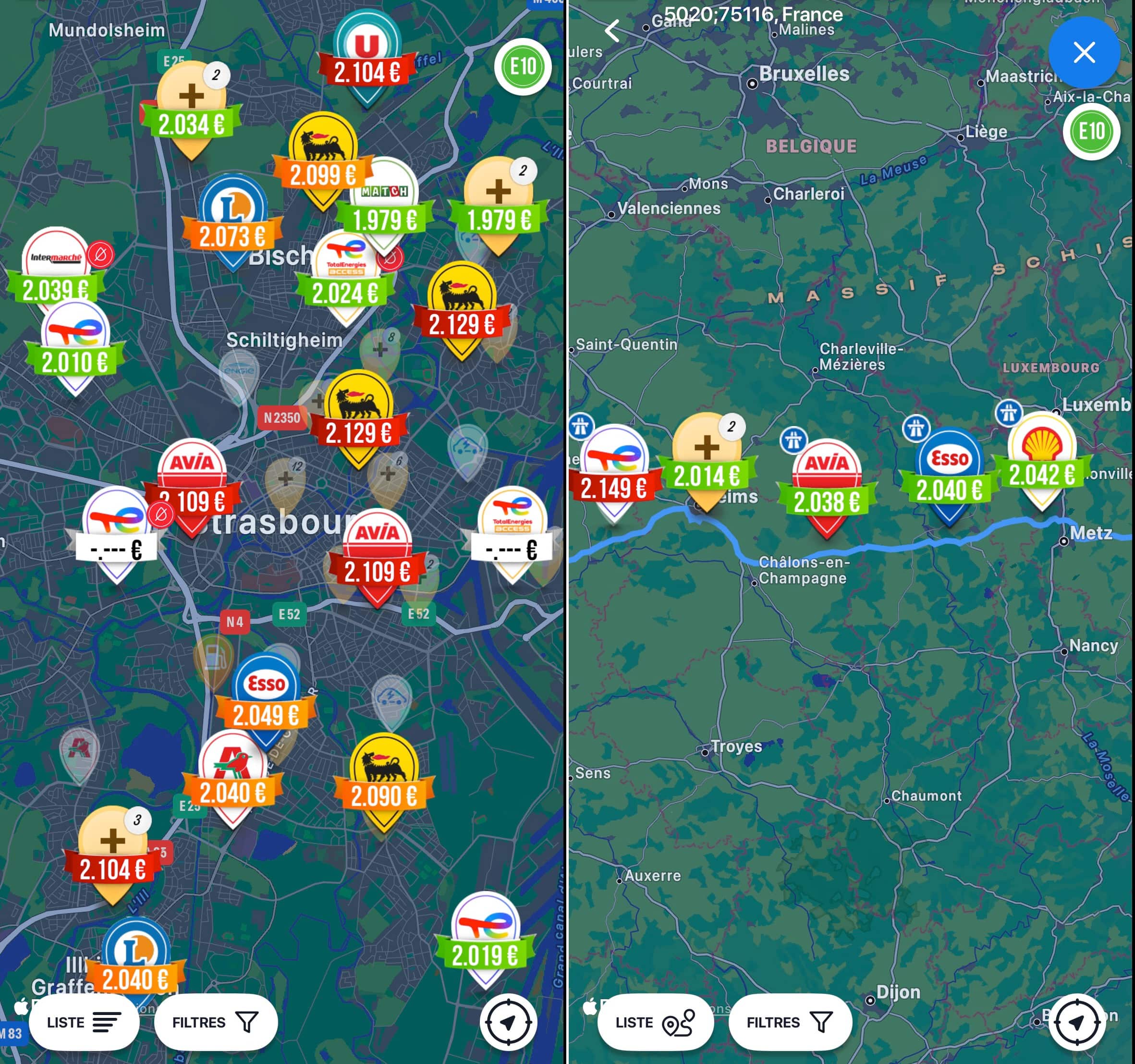 Gasoil Now app iPhone