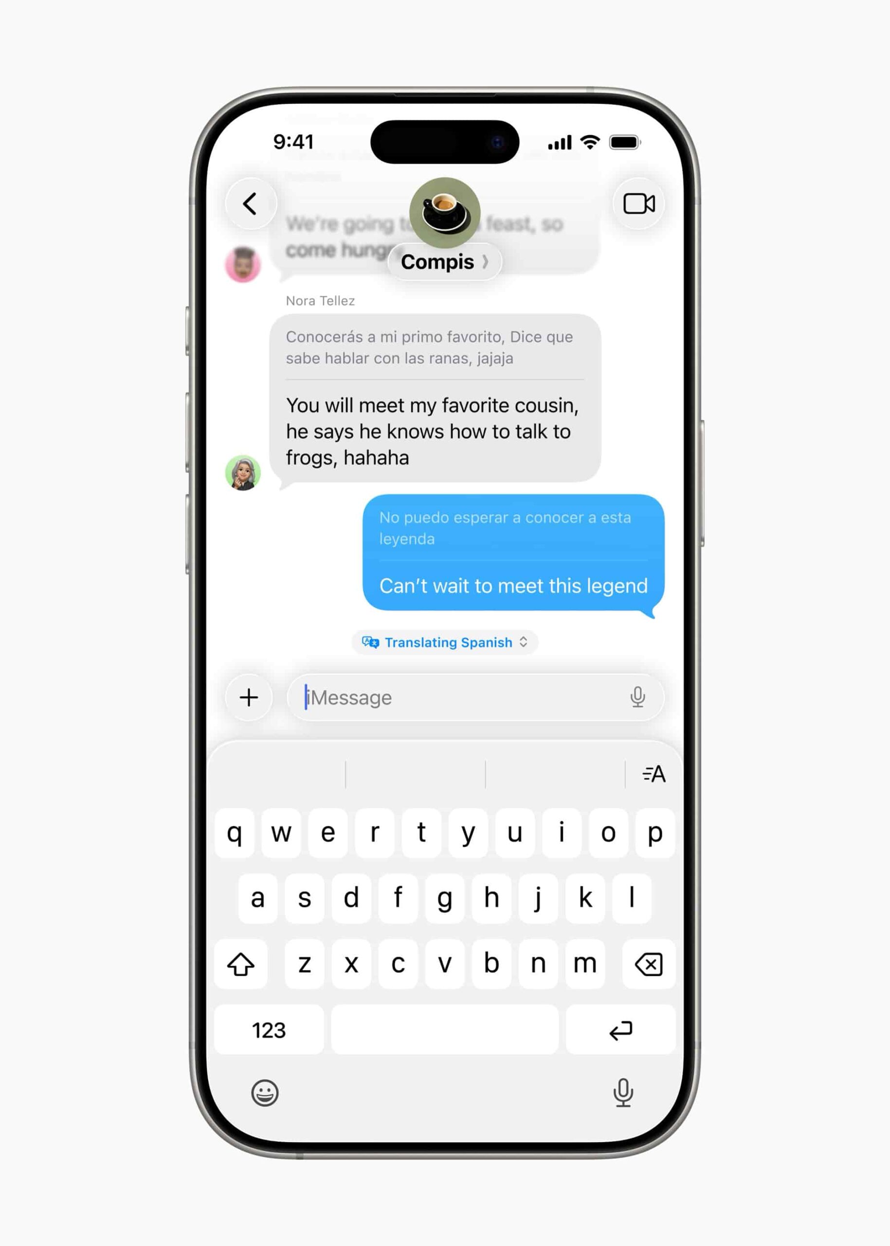 Traduction en direct iOS 26
