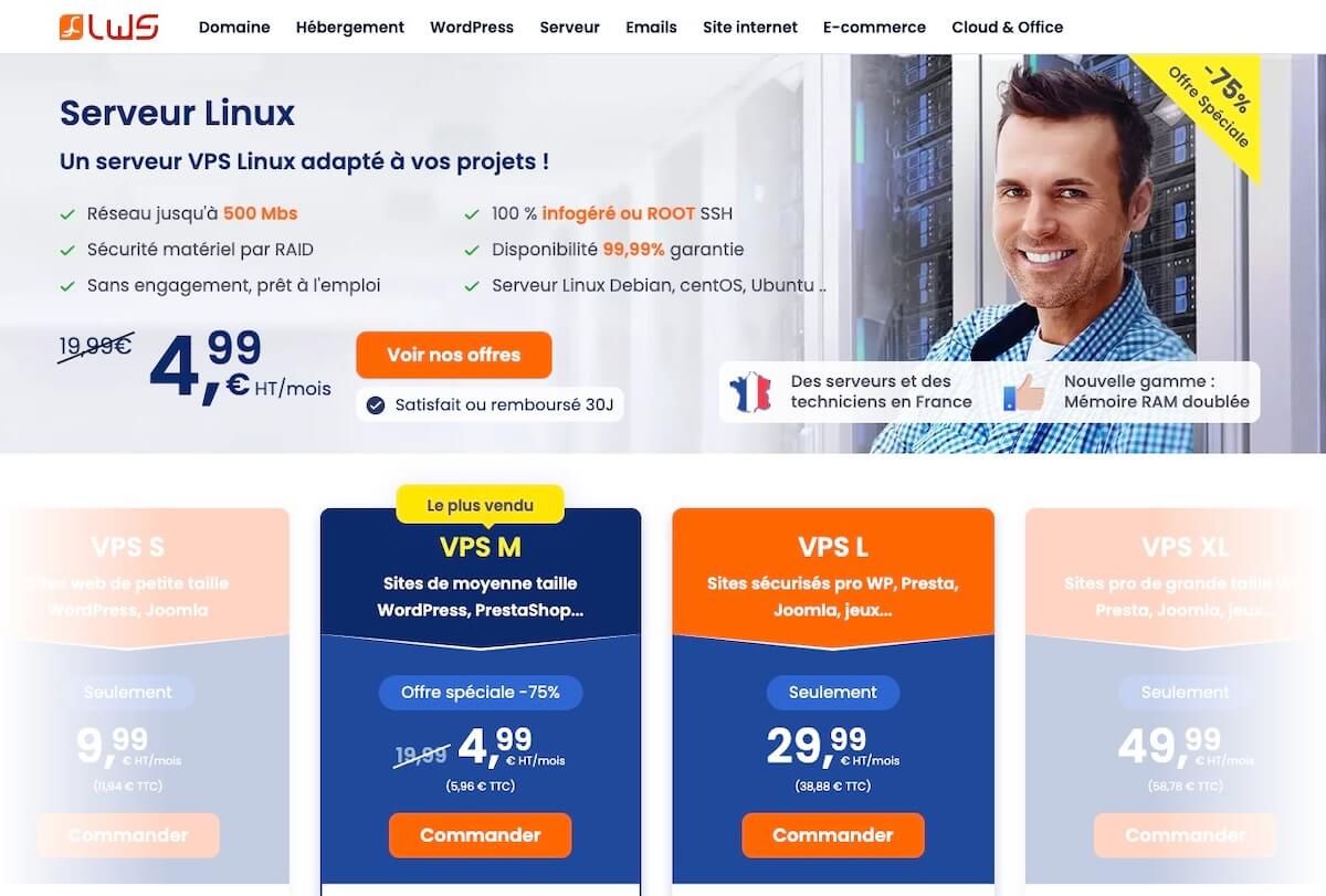 LWS hébergement Linux