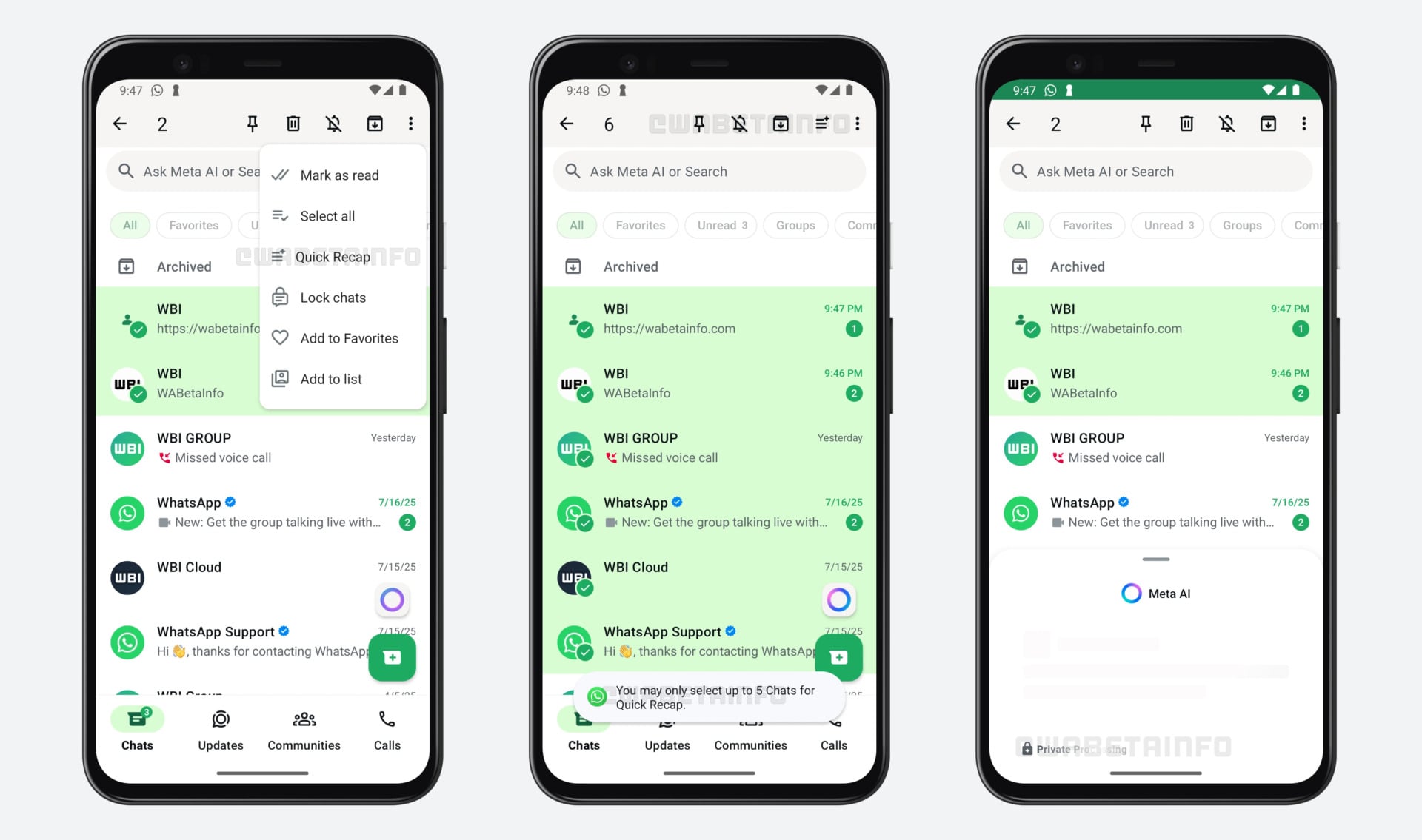 WhatsApp recap wabetainfo