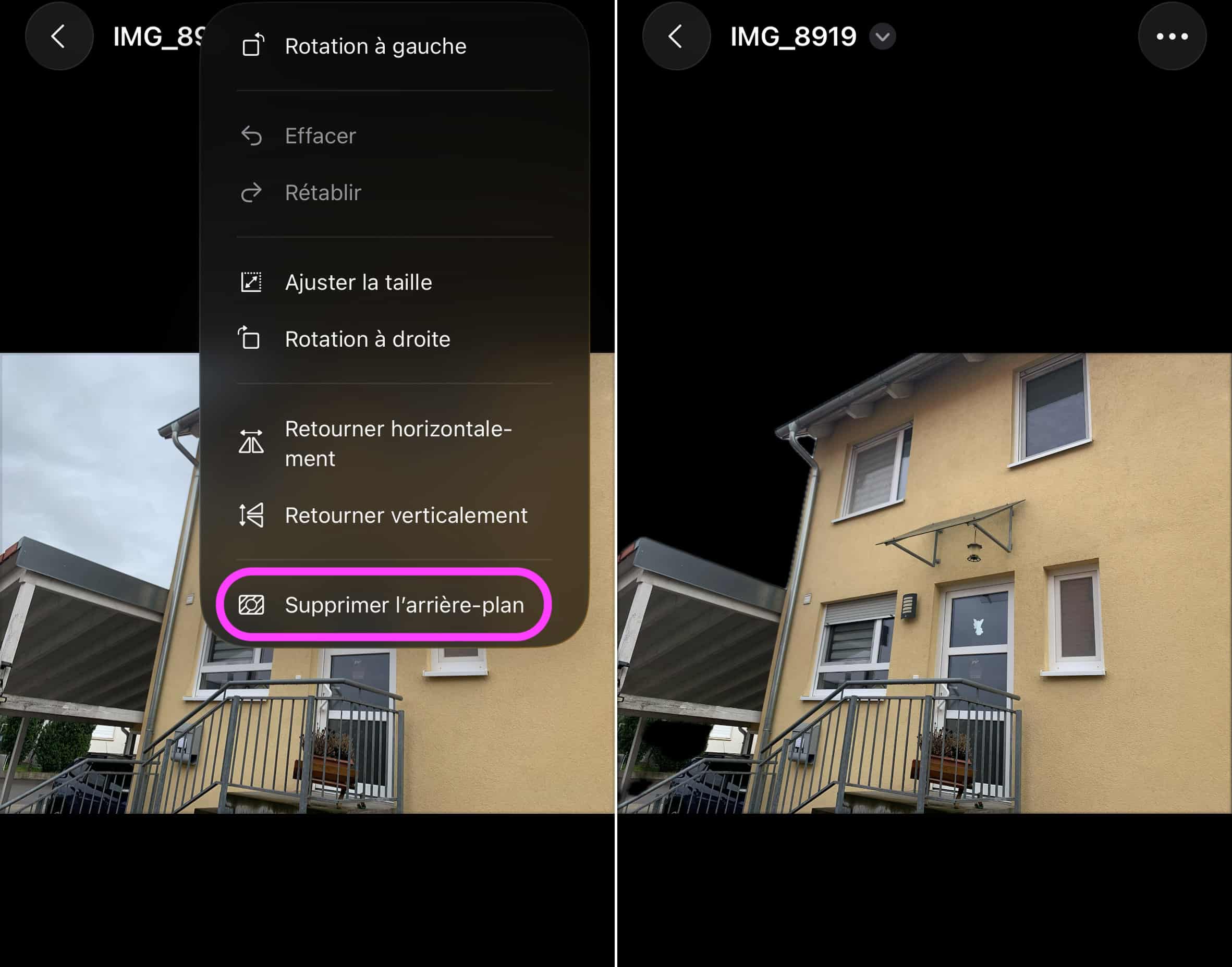 Aperçu iOS 26 fond