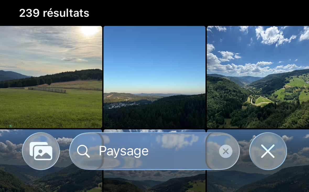 App Photos iOS Liquid Glass