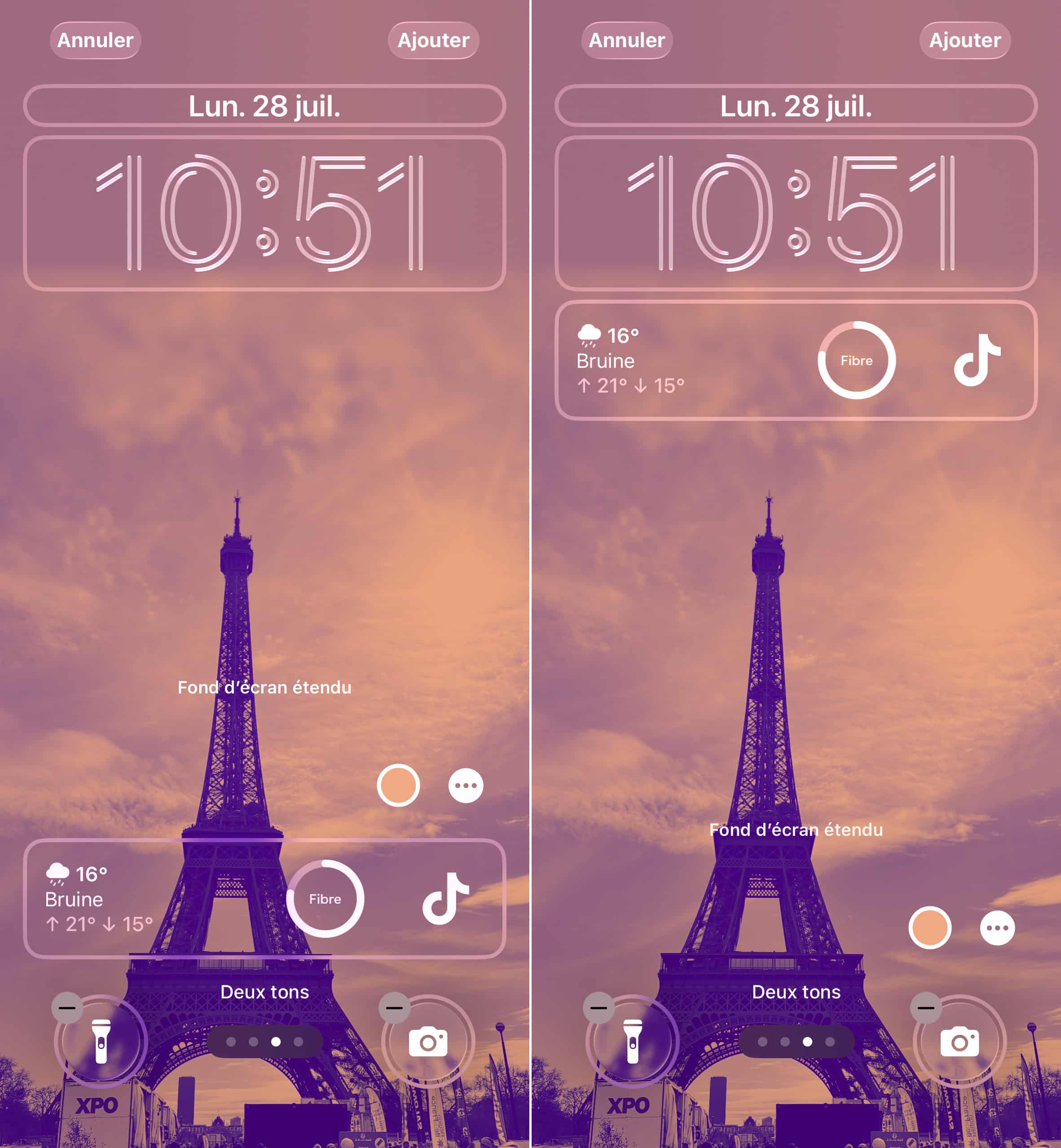 iOS 26 écran verrouillé widgets