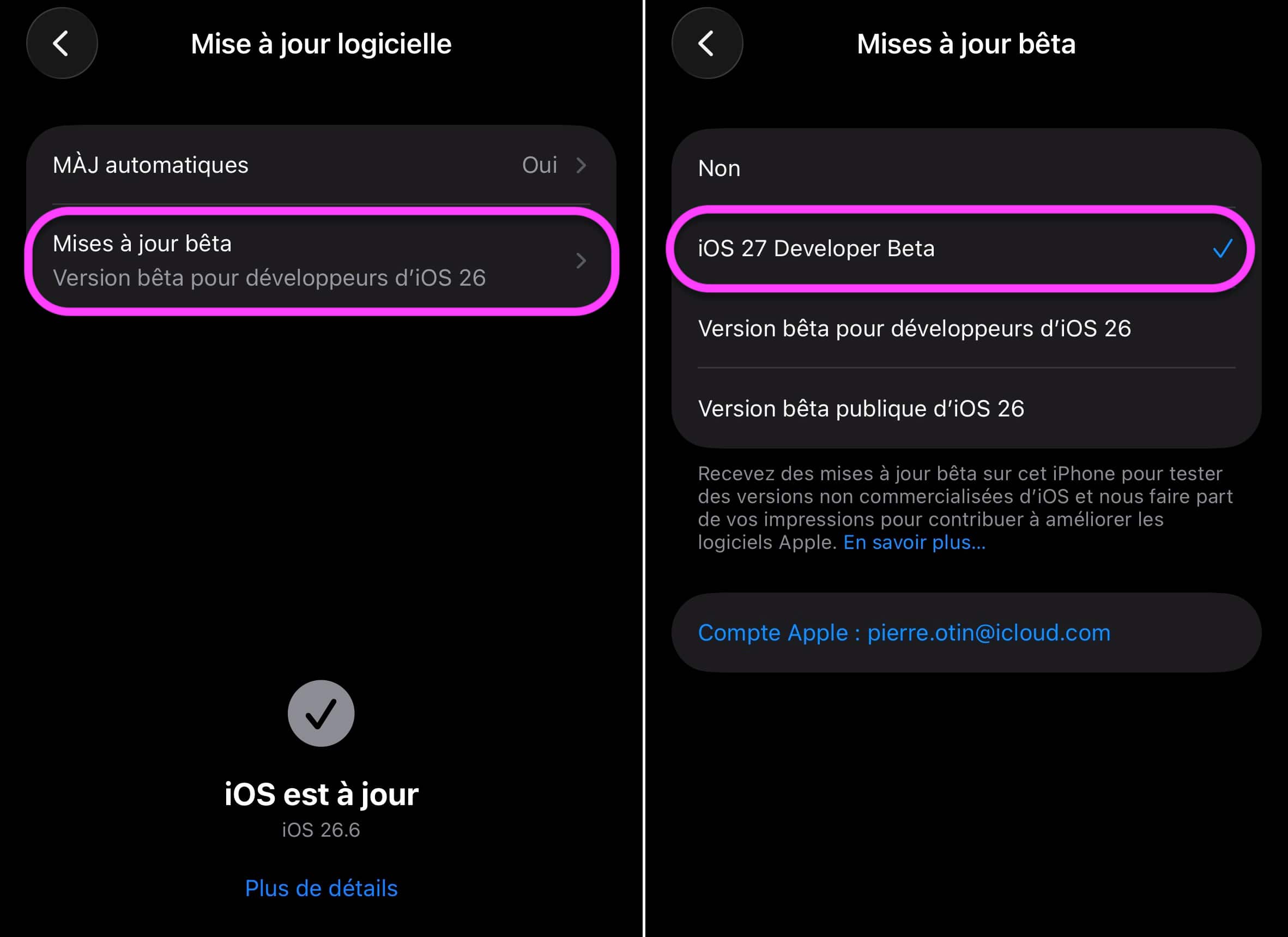 iOS 27 tutoriel