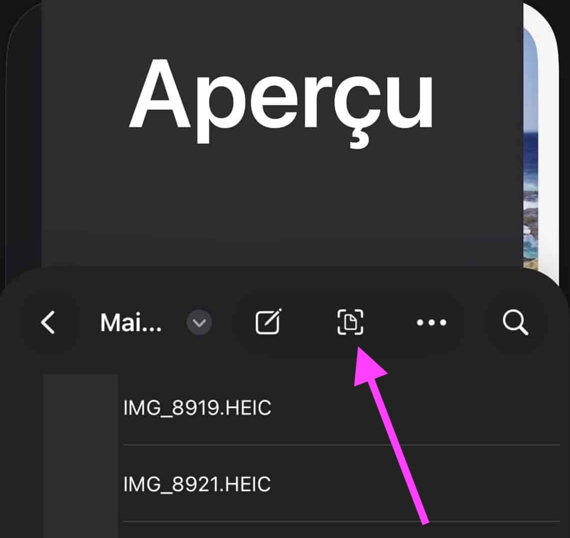 Aperçu iOS 26 fonction scanner