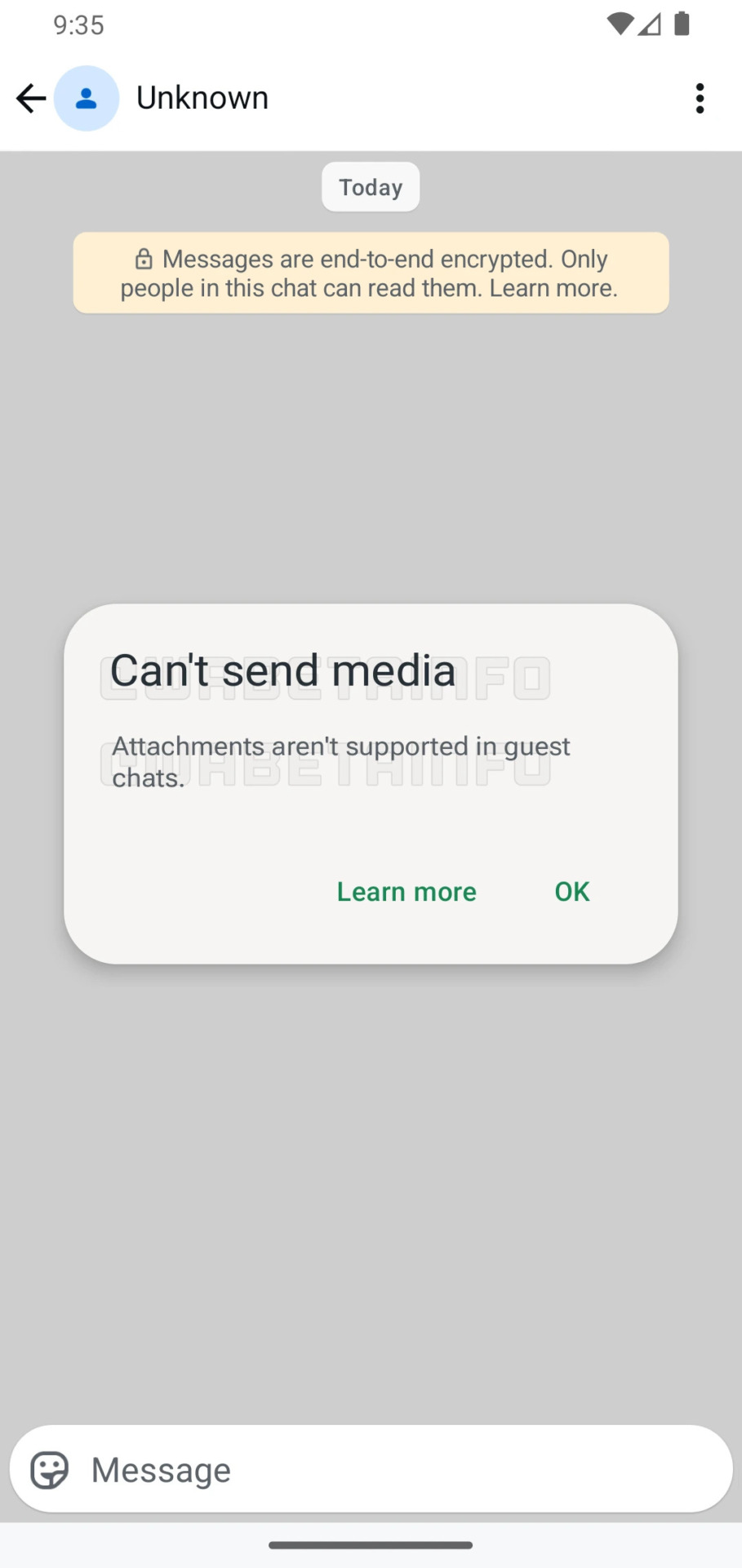 WhatsApp invité