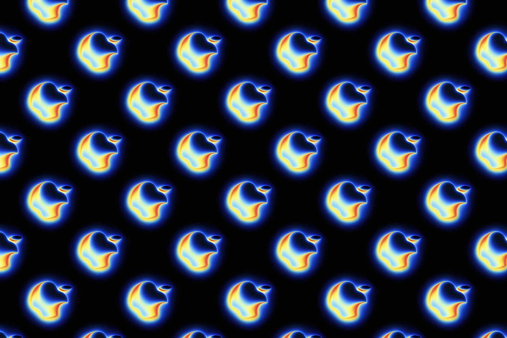 Apple Keynote iPhone 17 pomme motif