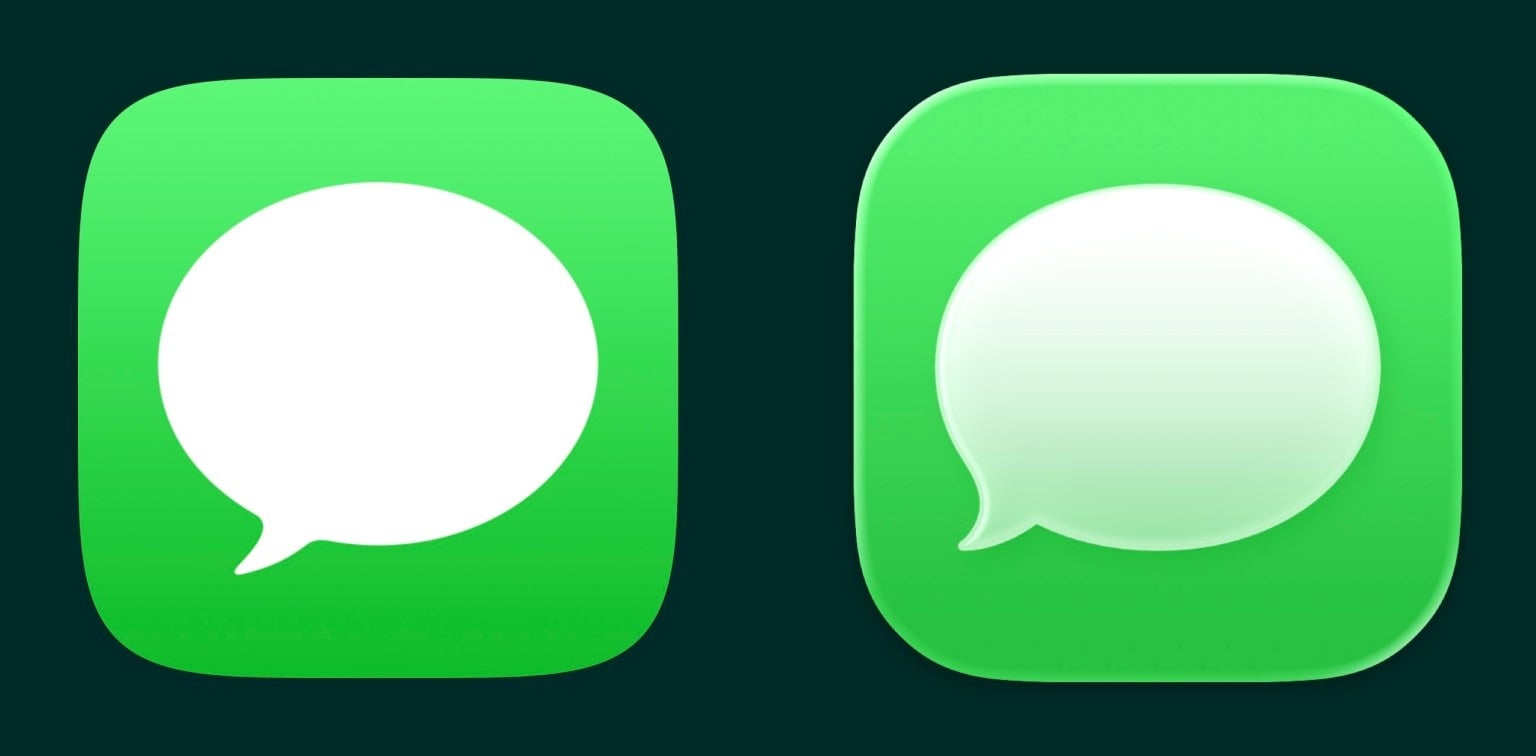 iOS 18 vs iOS 26 Messages