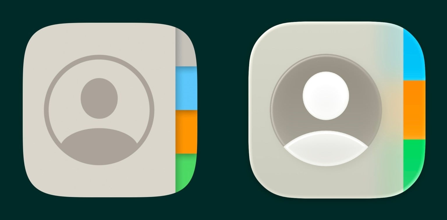 iOS 18 vs iOS 26 contacts