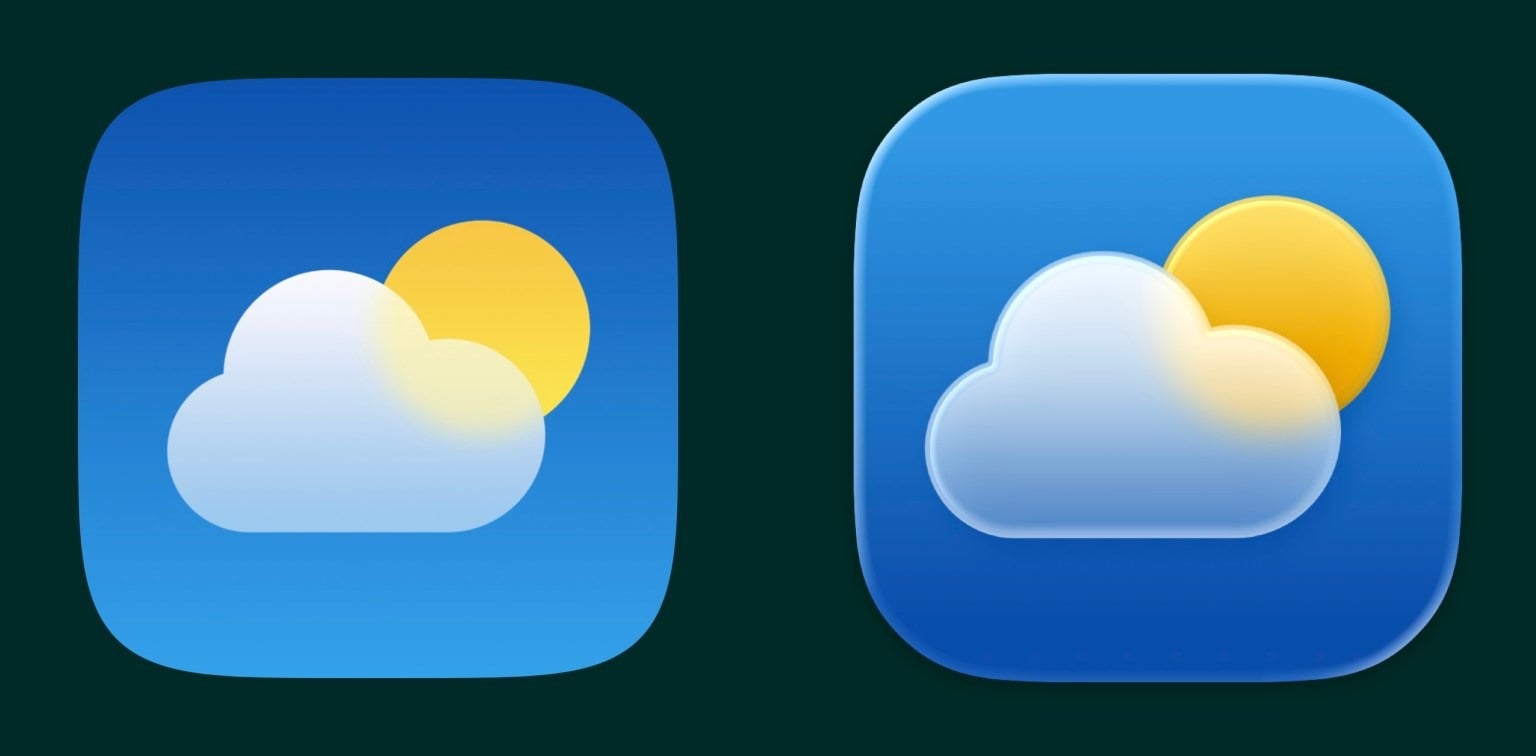 iOS 18 vs iOS 26 météo