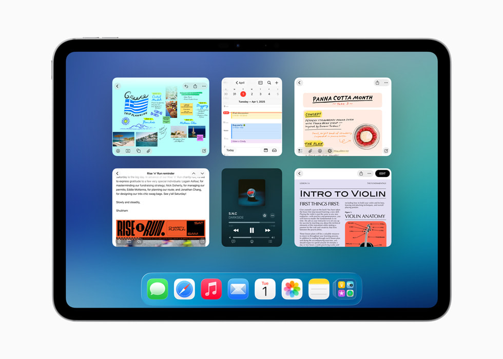 iPad os 26 vue écaltée app ouvertes