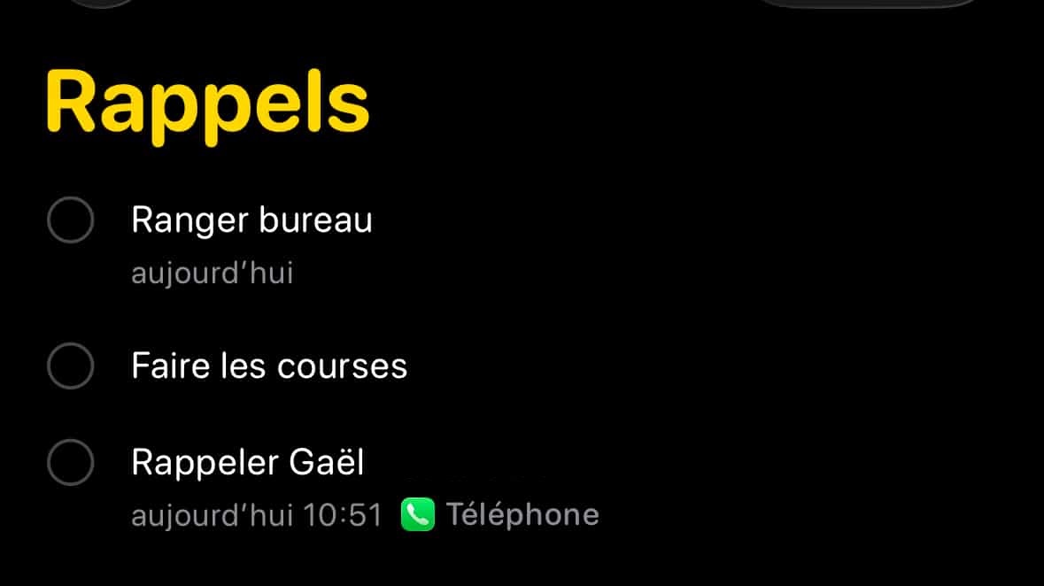 Rappel appel téléphonique manqué