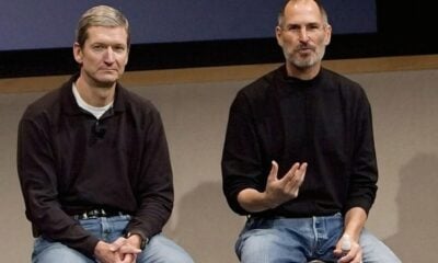 Tim cook steve jobs conférence min